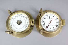 A Royal Mariner Brass Mounted Ships Barometer