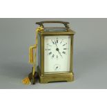 A French Brass Carriage Clock