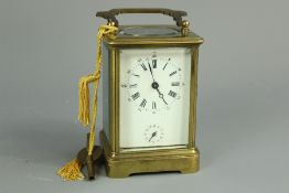 A French Brass Carriage Clock