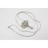 A Silver Belle Epoque-style Necklace