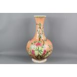 A Chinese Famile Rose Bottle Vase