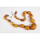 Vintage Butterscotch Amber Necklace