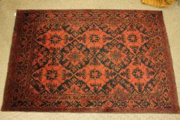 An Afghan Wool Carpet