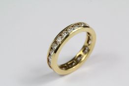 An 18ct Yellow Gold Full Eternity Ring