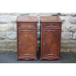 A Pair of Mahogany Bedside Cabinets