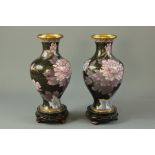 Two 20th Century Chinese Cloisonne Vases
