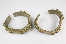 A Pair of Brass Arm Bands