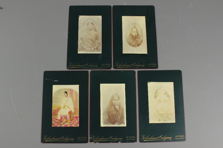 Four Indian Cabinet Cards