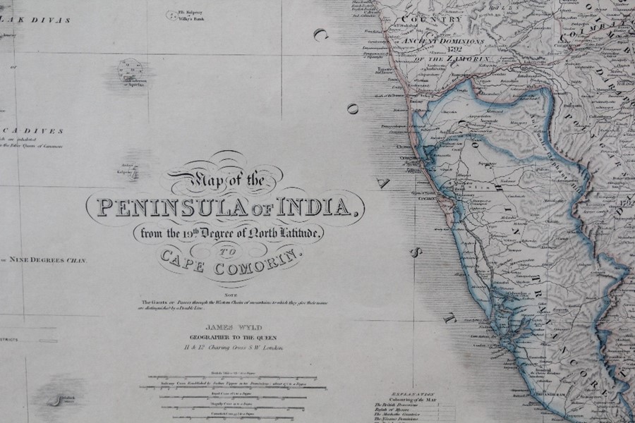 A Very Large Map of the Peninsula of India - Image 5 of 6