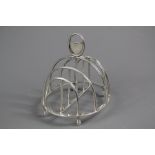 Antique Victorian Silver Five-bar Oval Toast Rack