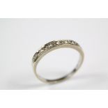 A 9ct White Gold Half Eternity Ring