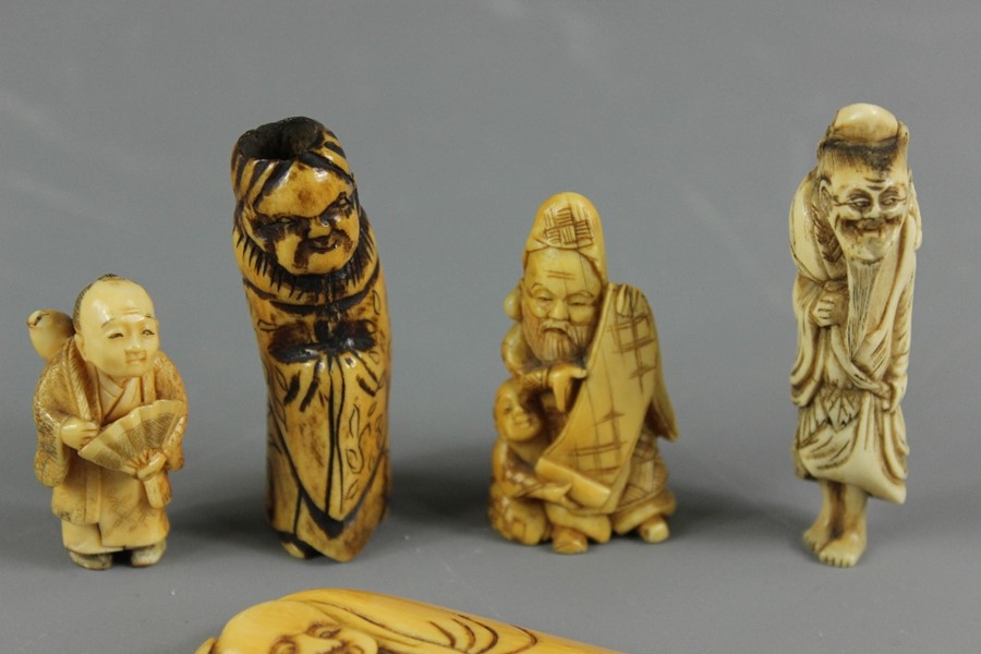 Five Antique Japanese Netsuke - Image 2 of 4