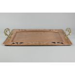 WMF Art Nouveau Copper and Brass Tray