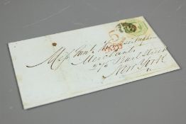 1851 Entire Letter from Leeds to New York