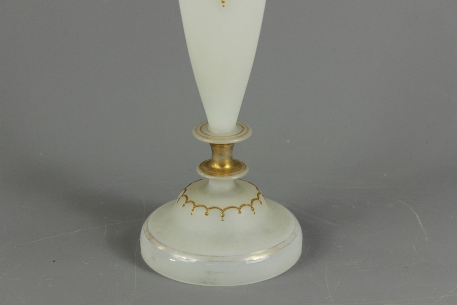 Antique Frosted Glass Vase - Image 3 of 6