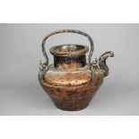 A Beaten Copper Tibetan Teapot