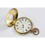 W. Bryer & Sons London 18ct Yellow Gold and Enamel Pocket Watch