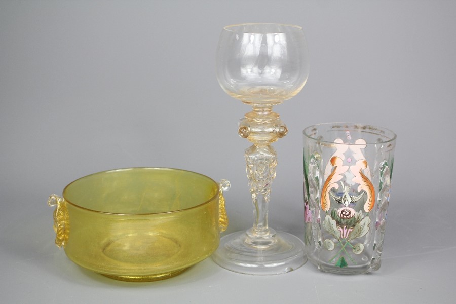 Three Items of Antique Venetian Glass - Image 2 of 2