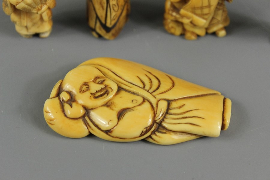 Five Antique Japanese Netsuke - Image 3 of 4