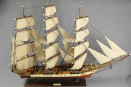 A Model of a Clipper Sailing Ship