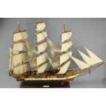 A Model of a Clipper Sailing Ship