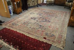 Antique Turkish Soumak Tribal Rug