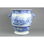 Antique Blue and White Planter