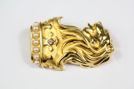 Ann Hand - Silver Gilt Brooch