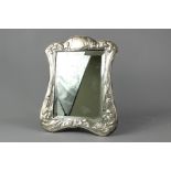 Victorian-style Silver Frame Easel Mirror
