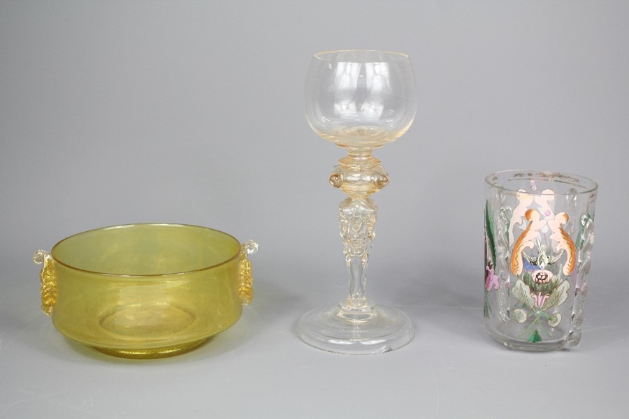 Three Items of Antique Venetian Glass