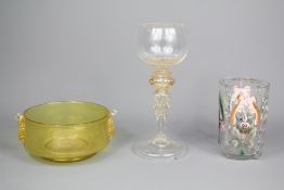 Three Items of Antique Venetian Glass