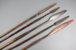 Five Tribal Spears