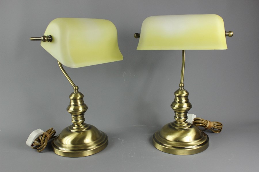 A Pair of Brass Table Lamps