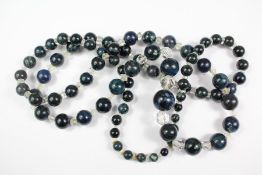 Antique Lapis Lazuli Beaded Necklace