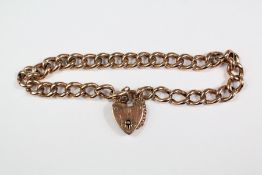 A 9ct Rose Gold Bracelet