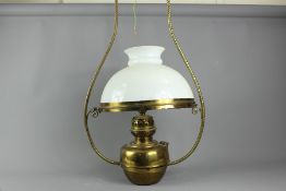 A Vintage Brass Ceiling Light