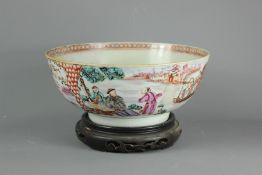 19th Century Chinese Famile Rose Bowl