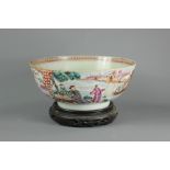 19th Century Chinese Famile Rose Bowl