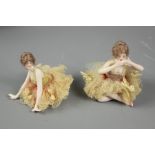 Two German Porcelain Female Figurines