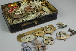 Vintage Tin of Military Insignia