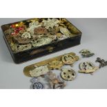 Vintage Tin of Military Insignia