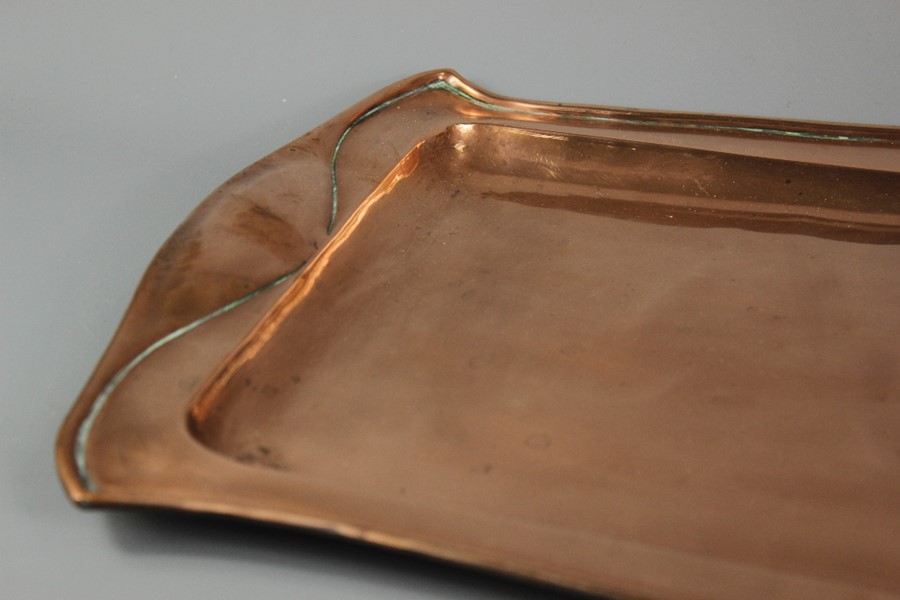 Keswick School Arts and Crafts Copper Tray - Image 2 of 6