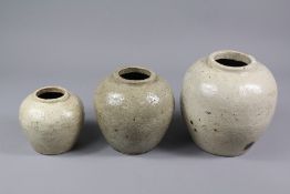 Antique Korean Celadon Ginger Jars