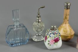 Seven Vintage Perfume Bottles and Atomizers