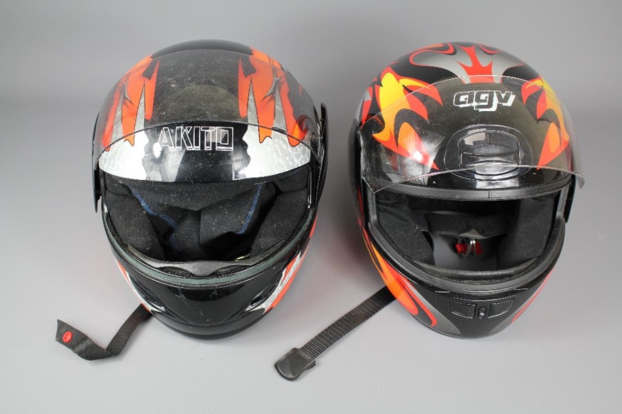 Two Motorbike Helmets - Image 2 of 3