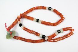 Burmese Agate Beaded Necklace