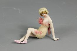 Art Deco Porcelain Feminine Nude