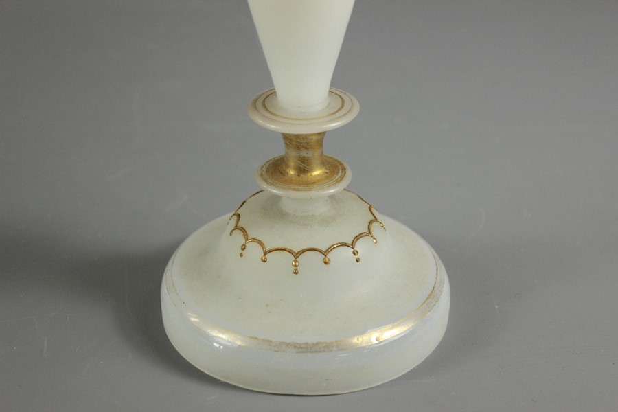 Antique Frosted Glass Vase - Image 6 of 6