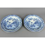 Antique Blue and White Plates