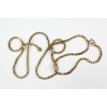 A 9ct Yellow Gold Box Chain